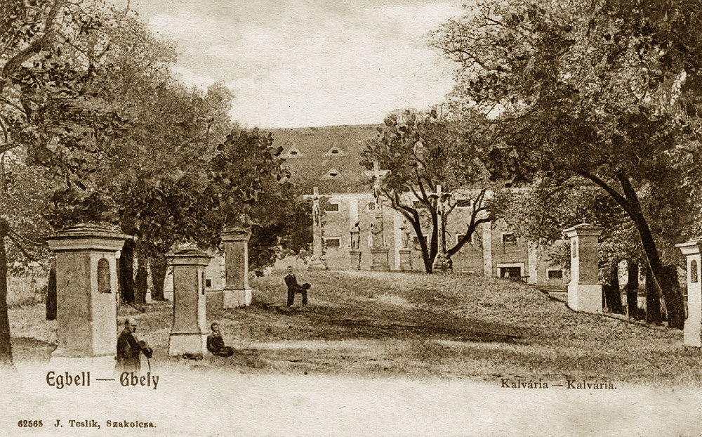 Gbelská Kalvária na dobových pohľadniciach